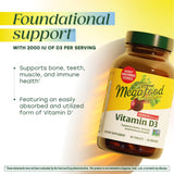 Close-up of MegaFood Daily Vitamin D3 tablet