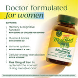 Close-up of MegaFood Multivitamin tablets on a wooden surface