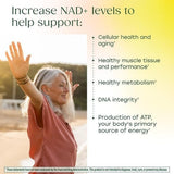 Close-up of MegaFood NAD+ Resveratrol Supplement capsules