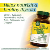 Close-up of MegaFood Thyroid Extract Supplement tablets