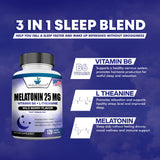 Close-up of Melatonin 25mg Chewable Tablet