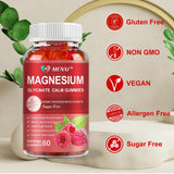 Close-up of MENXI Magnesium Gummies showing texture