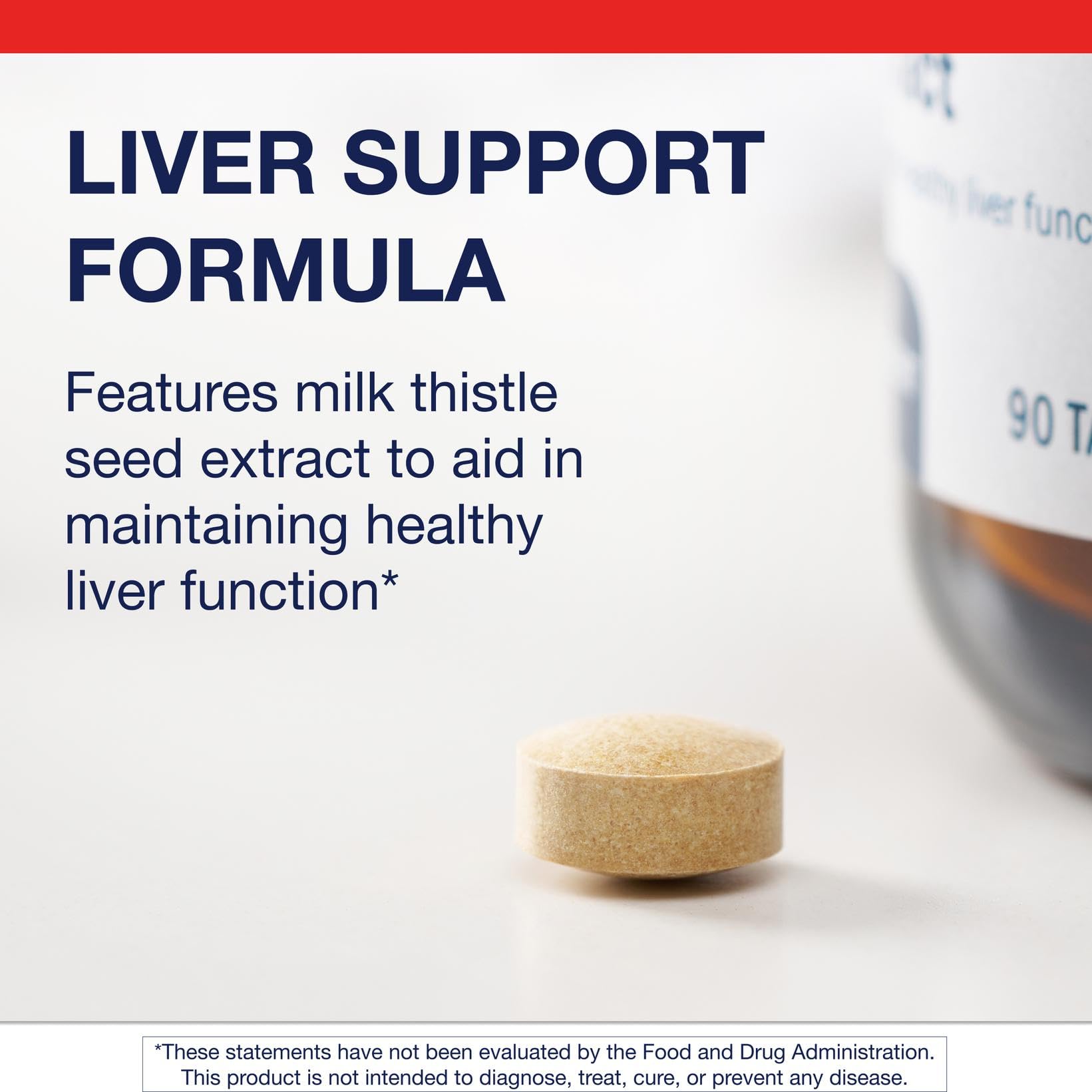 Close-up of Metagenics Milk Thistle Supplement tablet