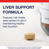 Close-up of Metagenics Milk Thistle Supplement tablet