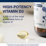 Close-up of Metagenics Vitamin D3 softgel