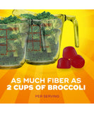Close-up of Metamucil Fiber + Vitamins Gummies showing texture