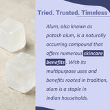 Close-up of Mi Nature Alum Powder texture