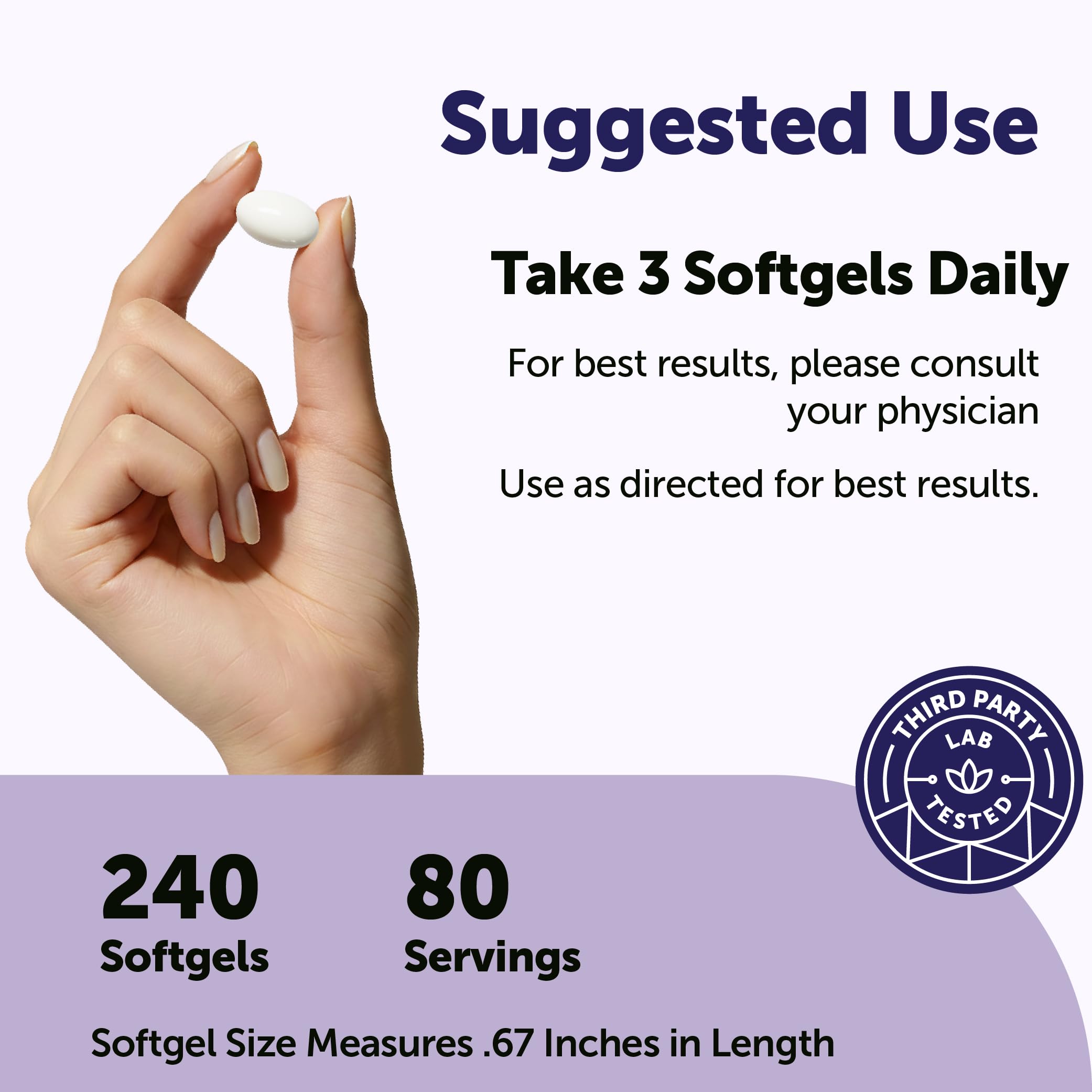 Close-up of Micro Ingredients Magnesium Glycinate softgel