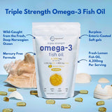 Close-up of Micro Ingredients Omega-3 Fish Oil Softgel