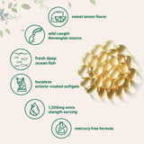 Close-up of Micro Ingredients Omega-3 Fish Oil Softgels