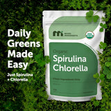 Close-up of Micro Ingredients Organic Spirulina Chlorella Tablets in a bowl