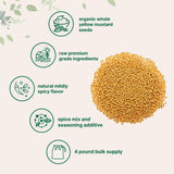 Close-up of Micro Ingredients Organic Whole Yellow Mustard Seeds