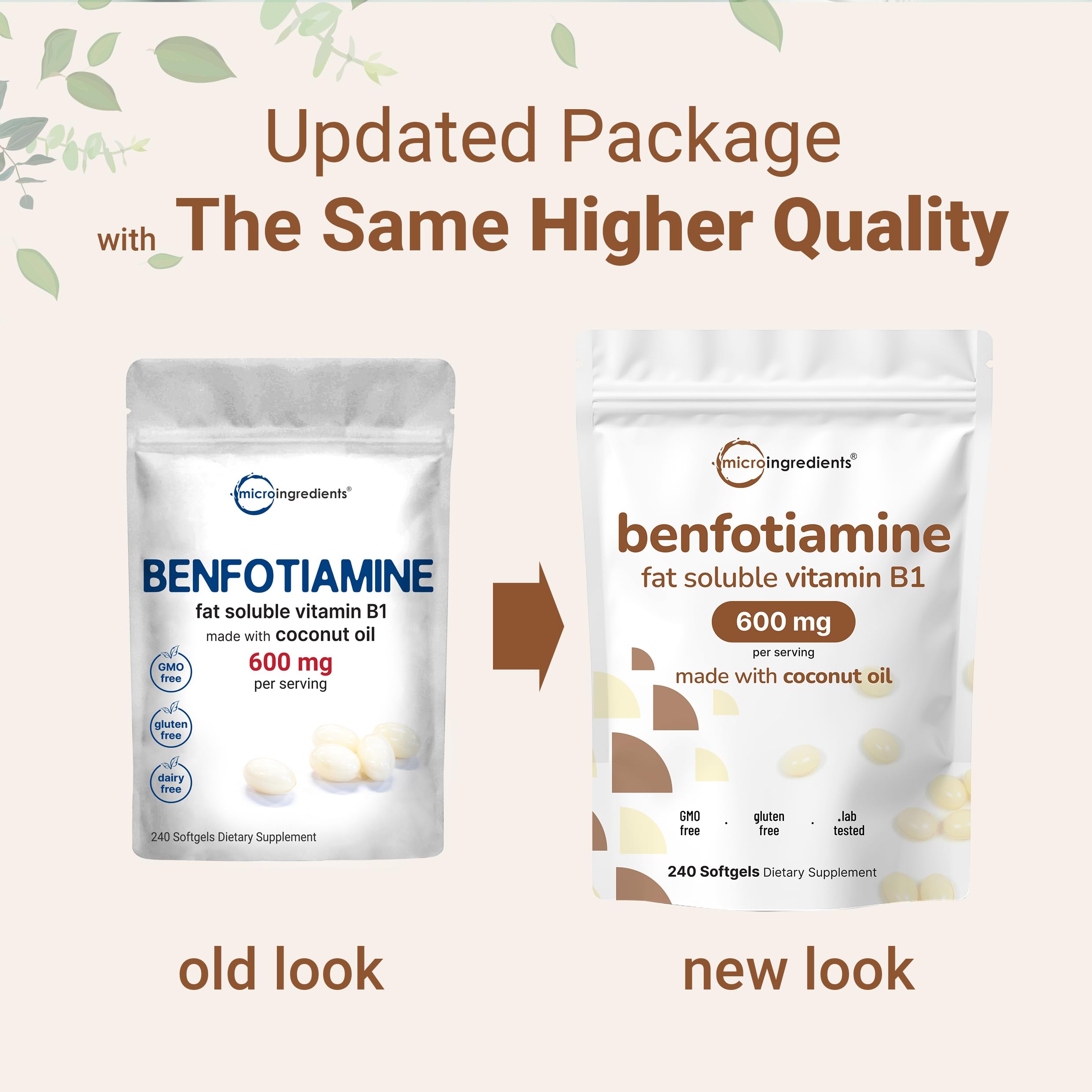 Close-up of Micro Ingredients Vitamin B1 softgels