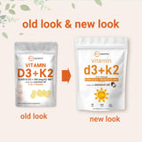 Close-up of Micro Ingredients Vitamin D3 K2 softgel