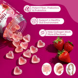 Close-up of Migcopat 10G Fiber Gummies with collagen