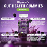 Close-up of Migcopat Gummies in blackberry flavour