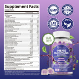 Close-up of Migcopat Men's Multivitamin Gummies showing gummies