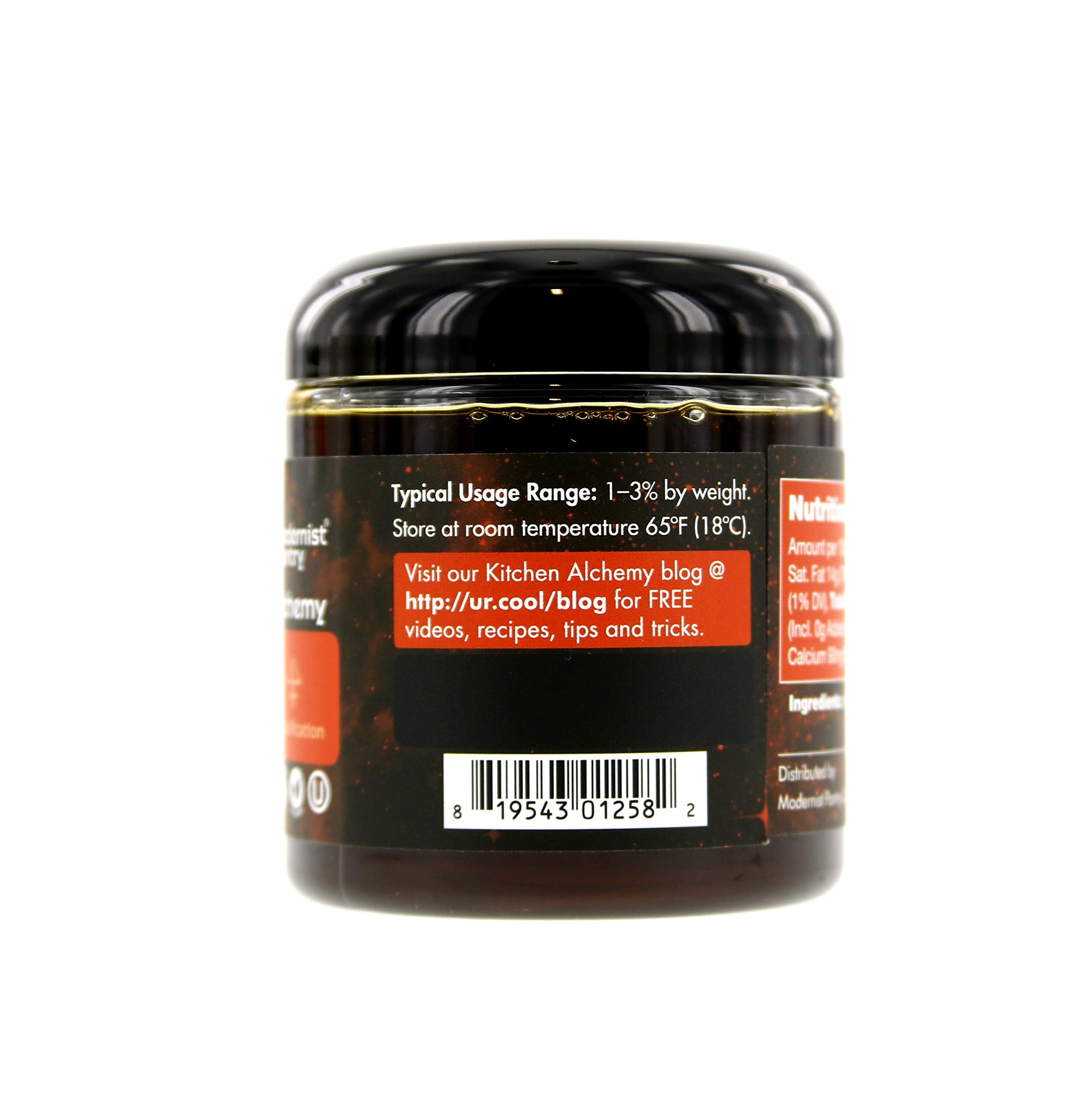 Close-up of Modernist Pantry Liquid Soy Lecithin bottle