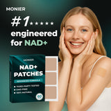 Close-up of MONIER Antioxidant Patch on skin