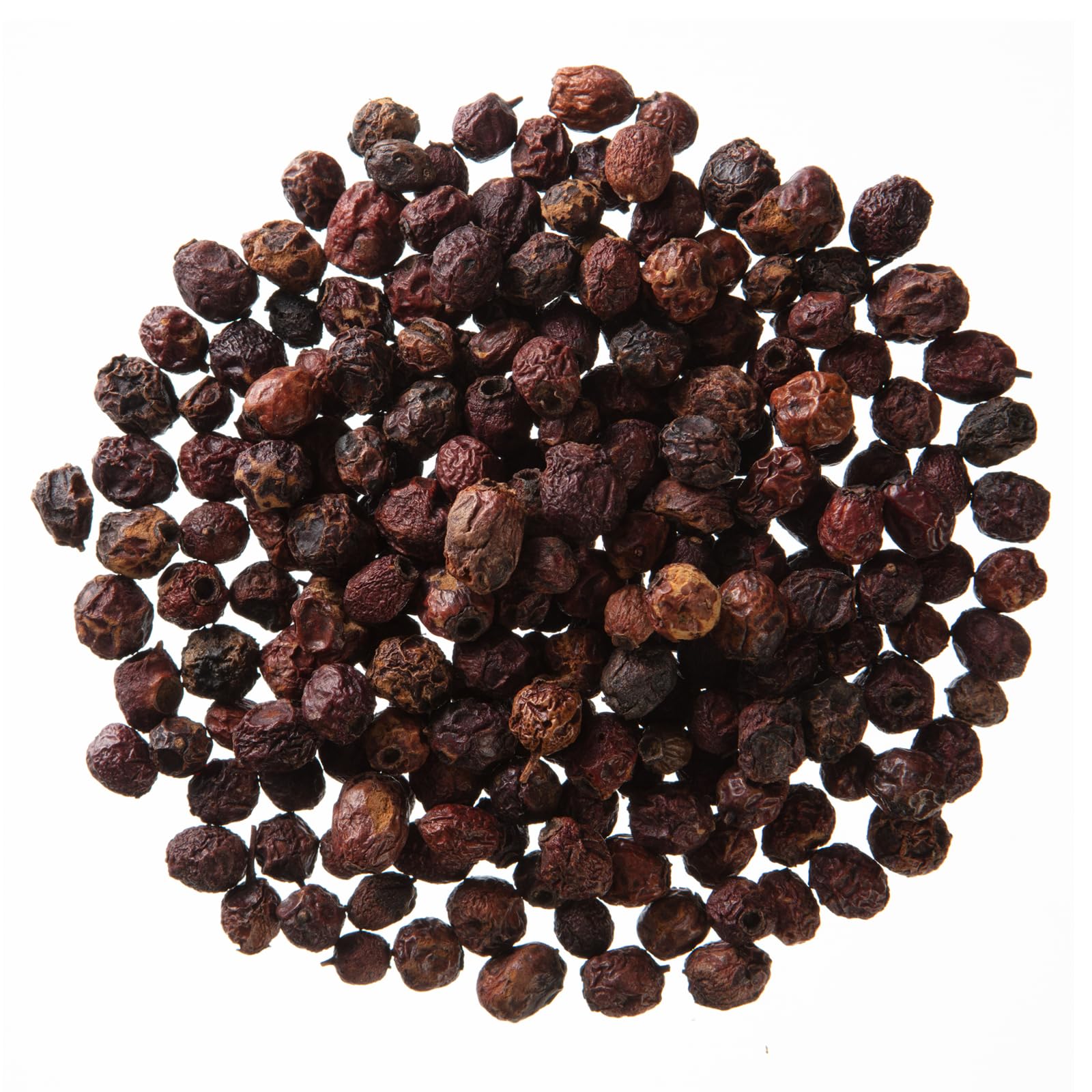 Close-up of MONTEREY BAY HERB CO Hawthorn Berries showing texture