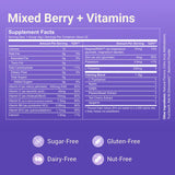 Close-up of MoonBrew Mixed Berry Sleep Drink Powder