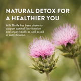 Close-up of Mt. Angel Vitamins Milk Thistle 200mg capsules