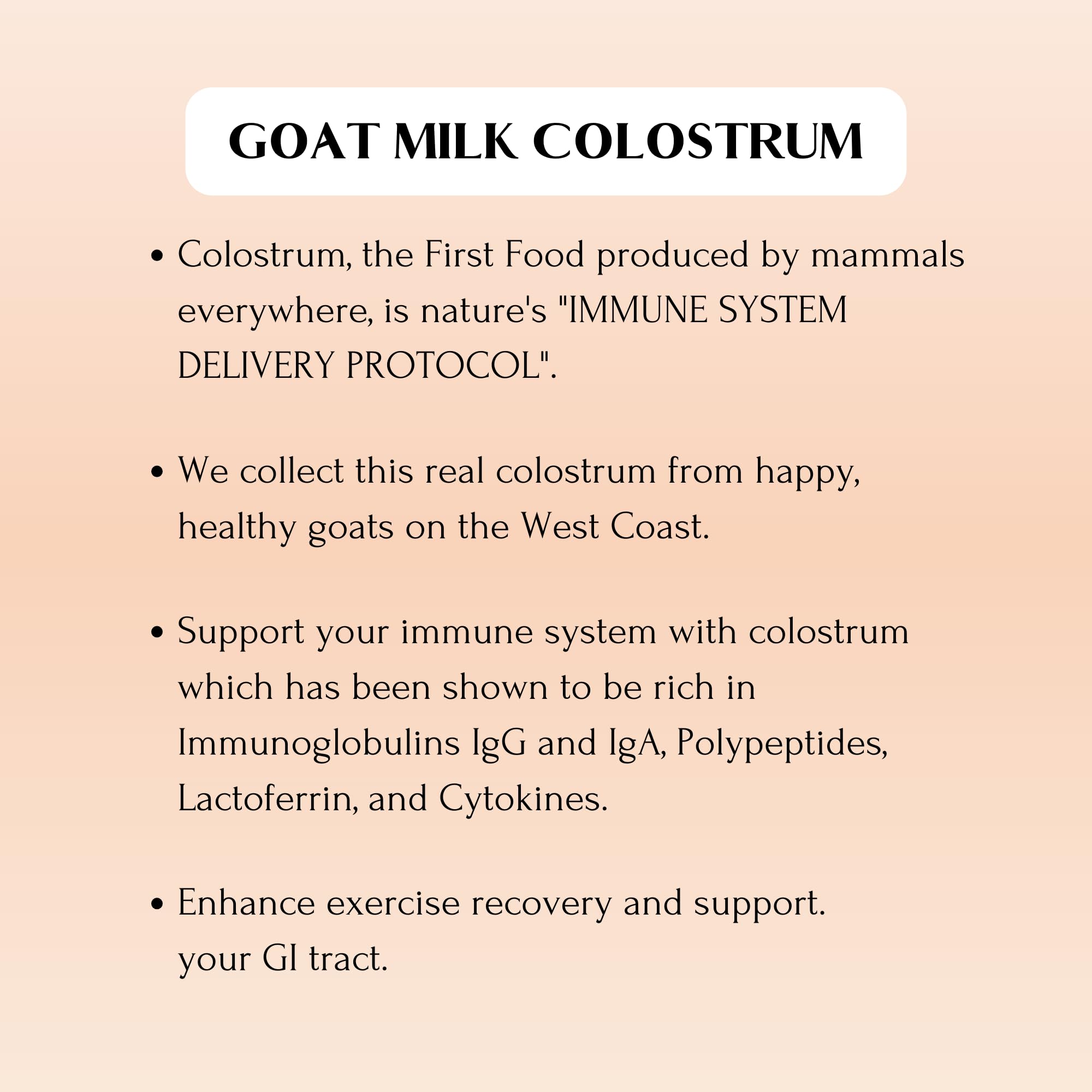 Close-up of Mt Capra Goat Colostrum veggie capsule