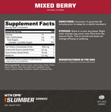 Close-up of MTN OPS Slumber Gummies mixed berry flavour