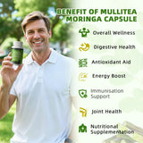 Close-up of Mulittea Organic Moringa Capsules
