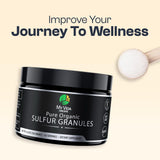 Close-up of My Vida Origins Pure Organic Sulfur Granules