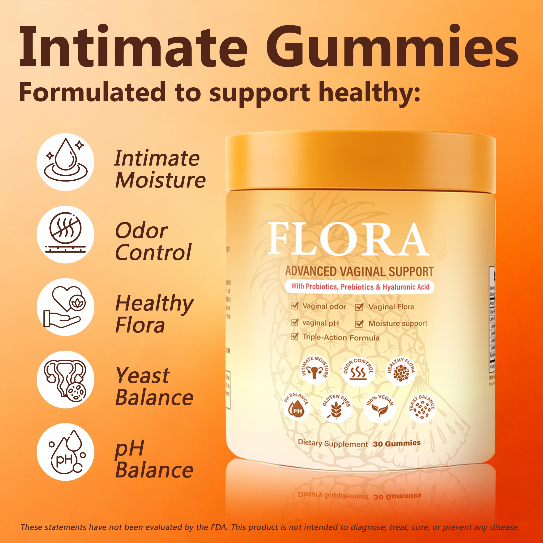 Close-up of MZXDXZE prebiotic gummies inside the bottle