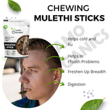 Close-up of Namo Organics Mulethi Stick