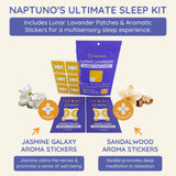 Close-up of Naptuno Lunar Lavender Sleep Patch on skin