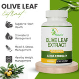 Close-up of Naravis Olive Leaf Extract capsules