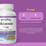 Close-up of Natural Factors Melatonin Chewable Tablets