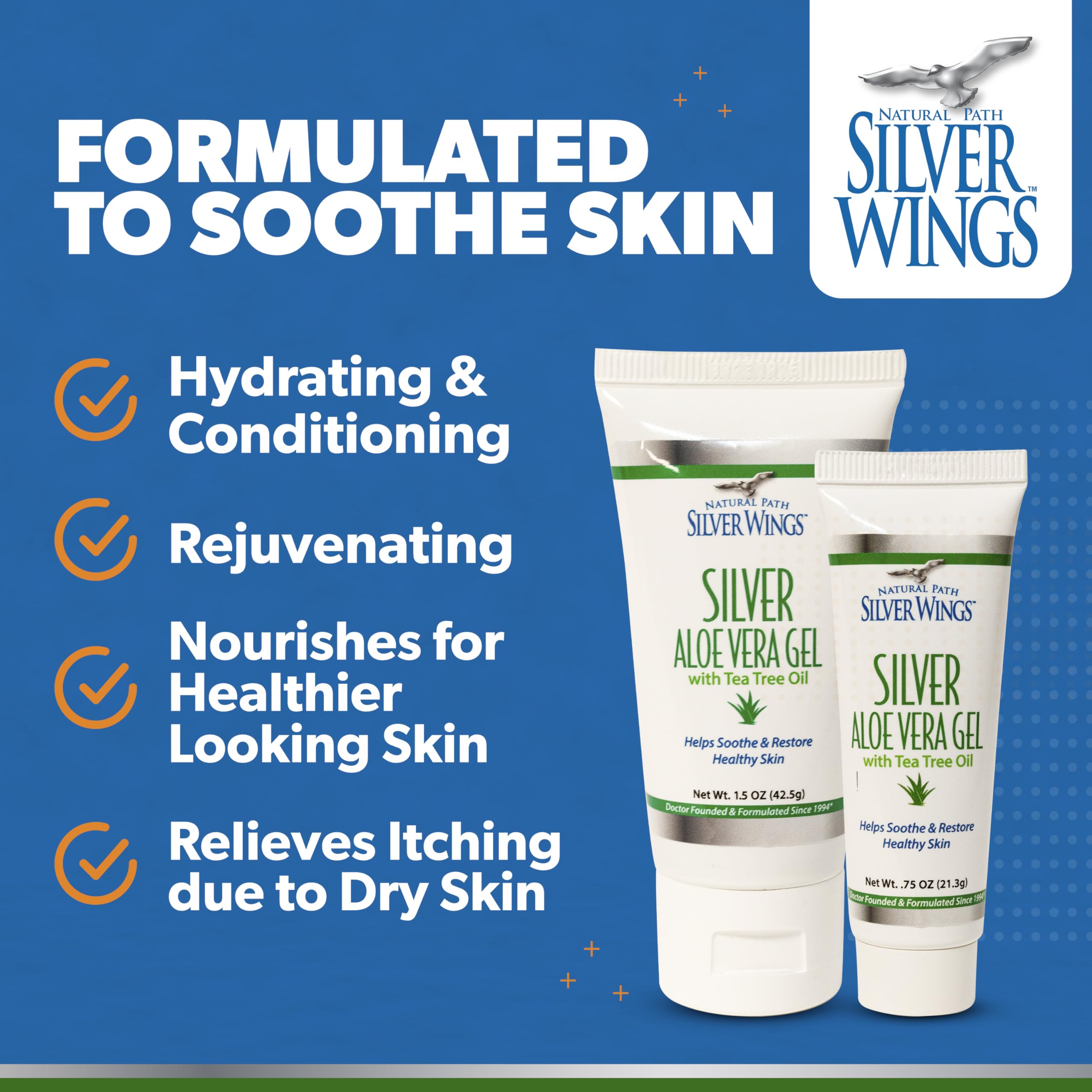 Close-up of Natural Path Silver Wings Colloidal Silver Gel 200ppm ingredients