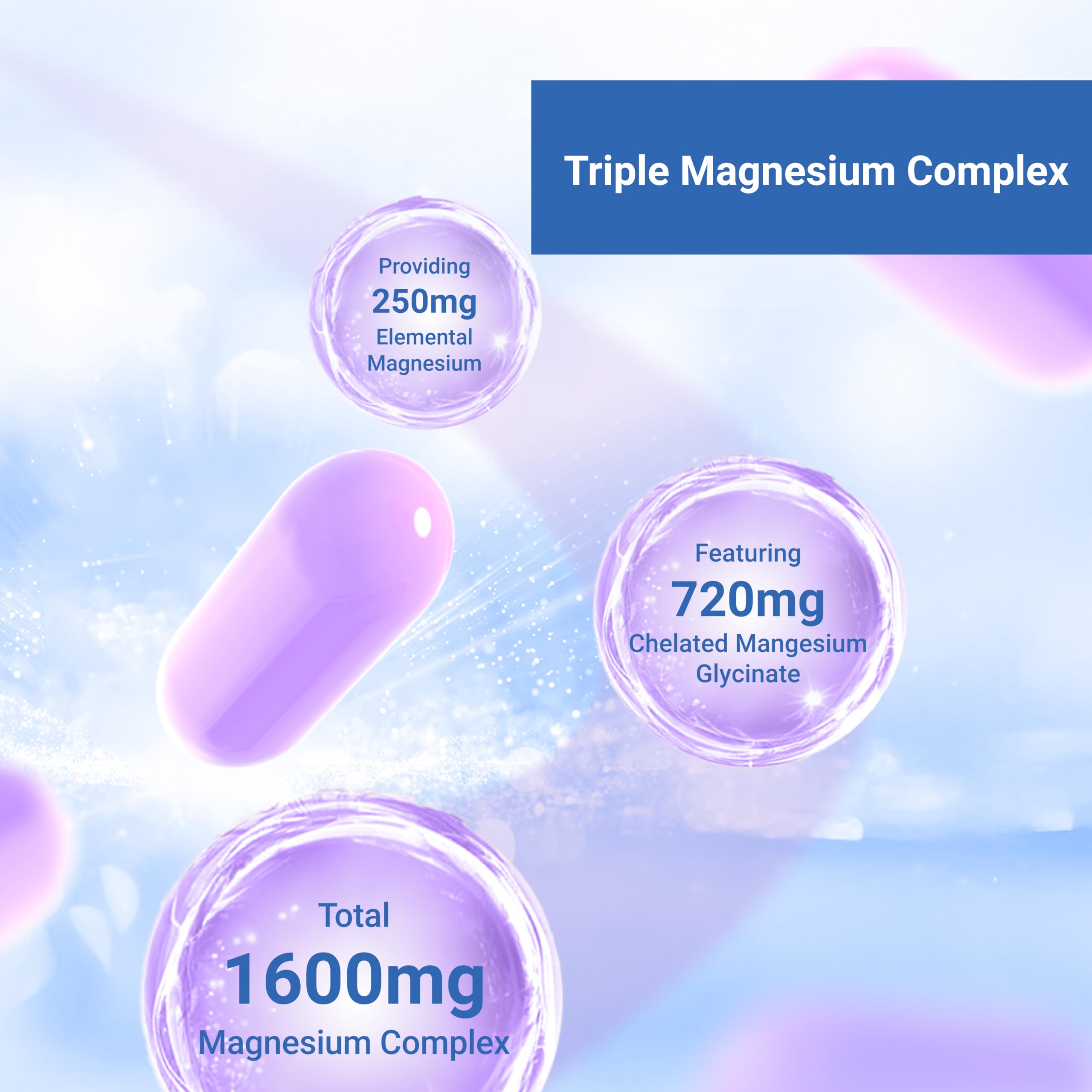 Close-up of Naturalis Triple Magnesium Complex veggie softgels
