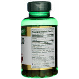 Close-up of Nature's Bounty Co Q-10 tablet