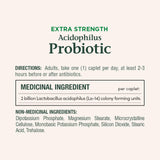 Close-up of Nature's Bounty Extra Strength Acidophilus chewable capsules
