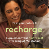 Close-up of Nature's Bounty Sleep3 Melatonin tablets