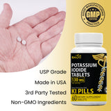 Close-up of Nature's Fusions Potassium Iodide Tablet