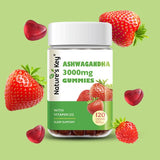 Close-up of Nature's Key Ashwagandha Gummies showing texture