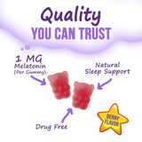 Close-up of Nature's Nutrition Kids Melatonin Gummies