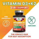 Close-up of Nature's Nutrition Vitamin D3 K2 Chewables