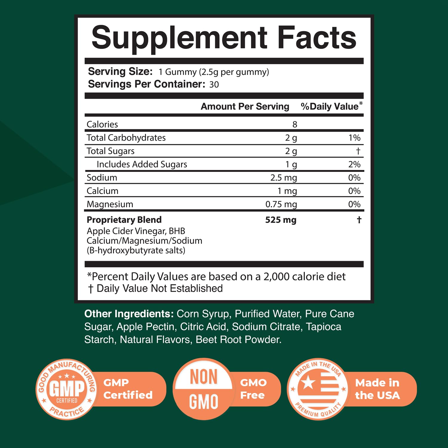 Close-up of Nature’s NutriWave Leanzene gummy