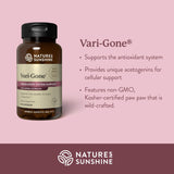 Close-up of Nature's Sunshine Vari-Gone capsules