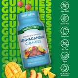 Close-up of Nature's Truth Ashwagandha Gummies ingredients