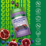 Close-up of Nature's Truth gummies showing blueberry pomegranate flavour
