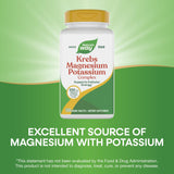 Close-up of Nature's Way Krebs Magnesium-Potassium tablets