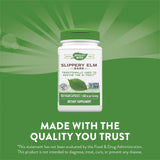 Close-up of Nature's Way Slippery Elm Capsules
